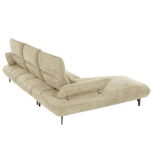 Corner (left) sofa bed Convert ecru fabric 283x188x100hcm, 01l, Hm3268