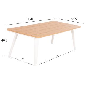 Corner garden set Maerly ,01 white aluminum-anthracite cushions-beige synthetic rope Hm6140