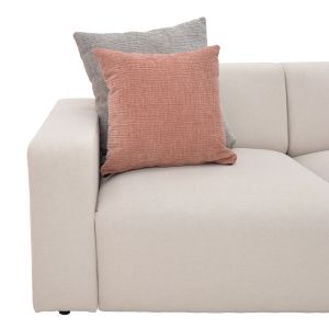Corner double-sided sofa Manimy cream-colored fabric 285x186x95cm