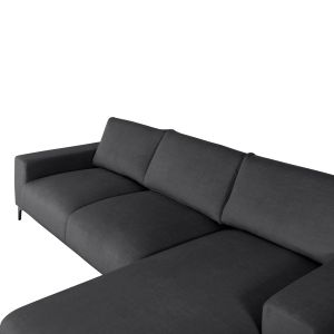 Corner sofa (right) Noa fabric anthracite 288x90-157x67-80hcm, 02r, Hm3278