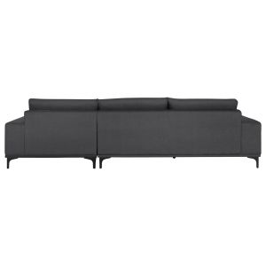 Corner sofa (right) Noa fabric anthracite 288x90-157x67-80hcm, 02r, Hm3278
