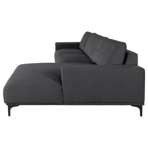Corner sofa (right) Noa fabric anthracite 288x90-157x67-80hcm, 02r, Hm3278