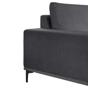 Corner sofa (left) Noa fabric anthracite 288x90-157x67-80hcm, 02l, Hm3278