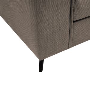 Corner sofa Fabulous reversible in mocha-cream fabric 240x165x95cm