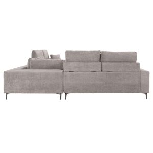 Corner sofa Symmetry beige-gray fabric anthracite legs 314x236x90-102hcm Hm3269,01