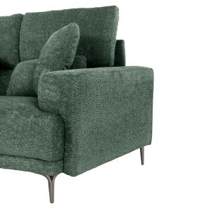 Symmetry corner sofa, olive green fabric - anthracite legs 314x236x90-102hcm Hm3269.05
