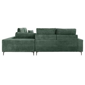 Symmetry corner sofa, olive green fabric - anthracite legs 314x236x90-102hcm Hm3269.05