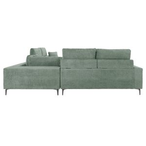 Corner sofa Symmetry mint color - anthracite legs 314x236x90-102hcm Hm3269