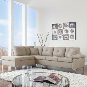 Corner sofa beige 282x197x90cm Hm3086l