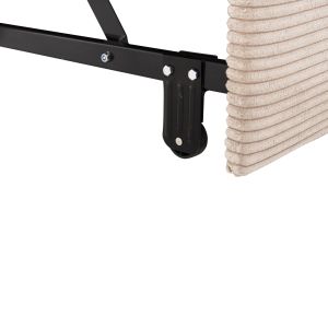 Corner sofa bed Aldo right corner with storage space beige fabric 256x91-159x87hcm Hm3276,01r