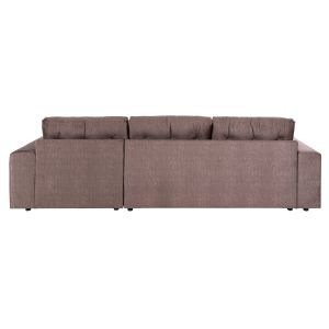 Corner sofa bed with storage space Clancy Hm3281,03r brown fabric 308x181x92hcm
