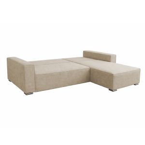 Ъглов разтегателен диван Cornera Hm3335.03 бежов плат 269x155x89всм.
