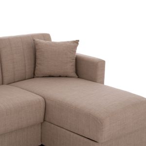 Corner reversible sofa bed in beige Hm3244,04