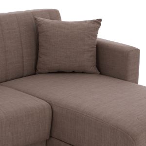 Corner reversible sofa bed in brown Hm3244,02