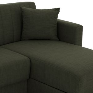 Corner reversible sofa bed in olive color Hm3244,05,