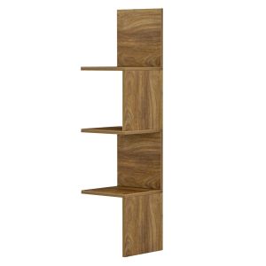 Corner shelf, wall bookcase Illusion melamine 25x25x105,4hcm Hm8935,11