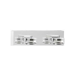 Аплик метал-алуминиев-акрил Led 2X3W 500LM 3CCT(3000-4000-6000K) 350X115X80MM IP44 сребърна Arte Illumina Fresh