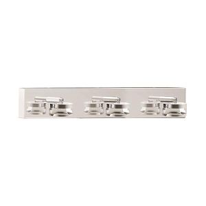 Аплик метал-алуминиев-акрил Led 3X3W 750LM 3CCT(3000-4000-6000K) 500X115X80MM IP44 сребърна Arte Illumina Fresh