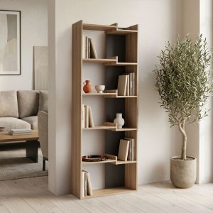 Corpus Sonoma bookcase - anthracite 61x22x162 cm