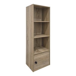 Lenobia bookcase with Sonoma column and cabinet 30.5x24x95cm