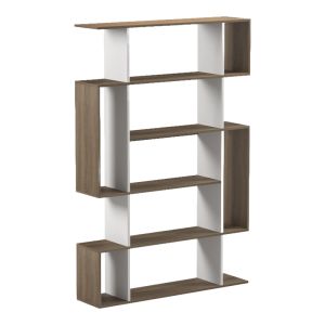 Bookcase Mito sonoma-white 108.5x25x161cm