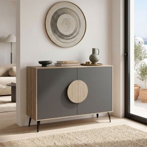 Бюфет Gora sonoma - антрацит 110x35.5x82см
