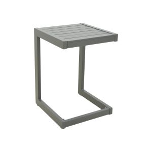 Aluminum table Aether in anthracite color 37.5x36.5x53cm
