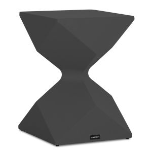 High side table Zander SM6493.01 gray aluminum 40X40X57 cm.