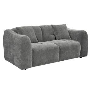 Two-seater sofa Junoa HM3334.01 gray fabric 172X89X74WCM.