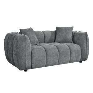 Two-seater sofa Lykke HM3324.01 gray fabric 172X89X70WCM.