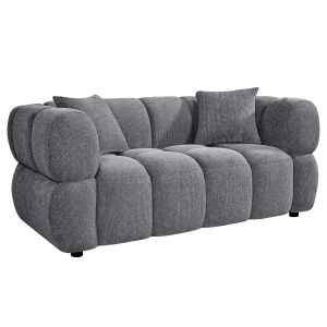 Two-seater sofa Norika HM3332.01 gray fabric 172X91X72ВСМ.