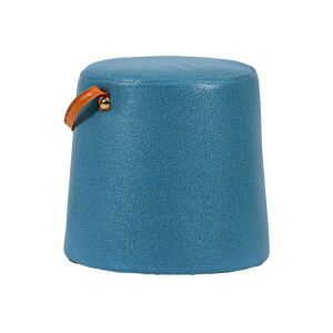 Decorative fabric stool blue color 28X27CM