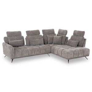 Right corner 5-seater sofa Myron SM3318.01R gray payment 290X110-225X110H