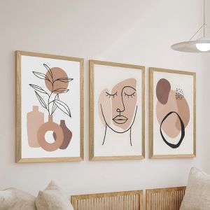 Картина Minilo Триптих с дигитален печат 33x0.3x48см