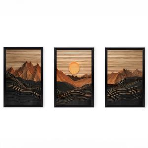 Картина Триптих Peaky с дигитален печат 33x0.3x48см