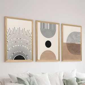 Картина Триптих Мирит с дигитален печат 33x0.3x48см