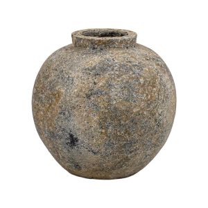 Ceramic vase FL3115 color gray - brown - brown 29X30CM