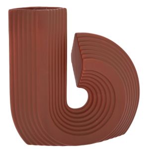 Ceramic vase burgundy 28X7X26 cm