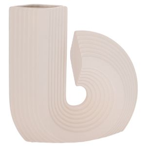 Ceramic vase cream 28X7X26 cm