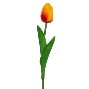 Orange tulip branch 33 cm