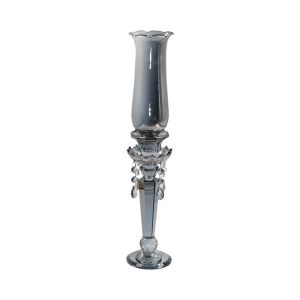 Кристален свещник FL6733 сив цвят 10X56СМ