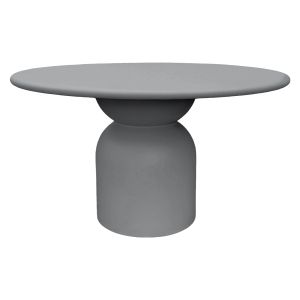 Round dining table Kazvin HM6582.01 gray fiber cement Φ130X75 cm.