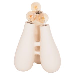 Trilux HM4700.02 terracotta lamp in the color of insensitive WHITE--[E27X3]-45X45X50ВСМ.