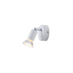 Метален подвижен точков прожектор 1XGU10 Max 7W 70X70X105MM бял Arte Illumina Vorras