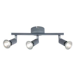 Метален подвижен точков прожектор 3 светлини 3XGU10 Max 7W 300X80X125ММ сив Arte Illumina Vorras