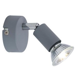 Метален точков прожектор 1XGU10 Max 7W 70X70X105MM сив Arte Illumina Vorras