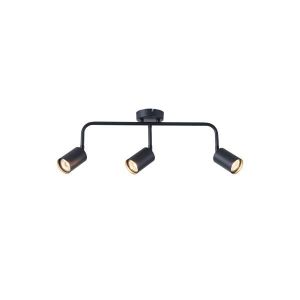 Метален точков прожектор 3 лампи 3XGU10 Max 7W 500X230 мм черен Arte Illumina Olymp