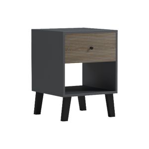 Tuscany bedside table, sonoma-anthracite color, 40x40x55cm