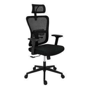 Office chair FL9088 black backrest - black seat 60X60X119-129CM