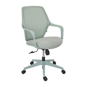 Office chair FL921 green fabric green frame 63X57X92-102CM